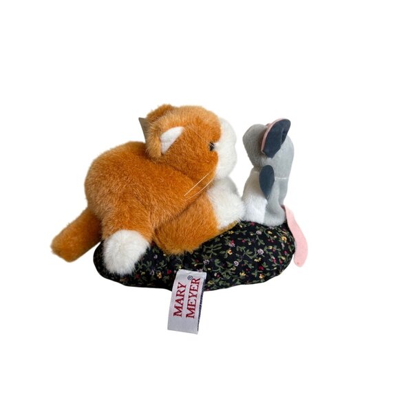 Vintage 90s Mary Meyer Finger Puppet Cat & Mouse "Catnip" With Tags - Picture 4 of 8